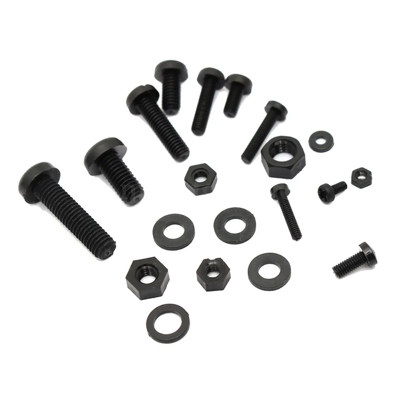 

150Pcs M2 M2.5 M3 M4 M5 Nylon Hex Screw Bolt Nut Standoff Assortment Spacer Kit Black