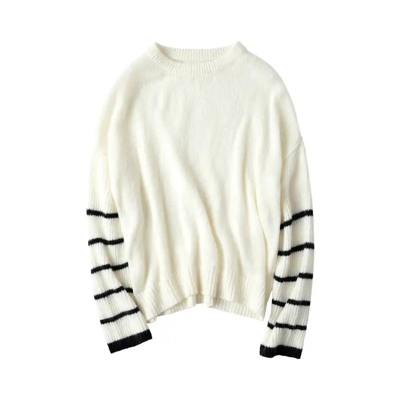 

Autumn women's sweater mohair hood loose loose lazy wind European and American autumn and winter sweater women