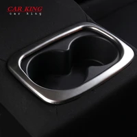 for honda insight 2018 2019 stainless steel car rear water cup frame cover trim auto styling interior accessories 1pcs