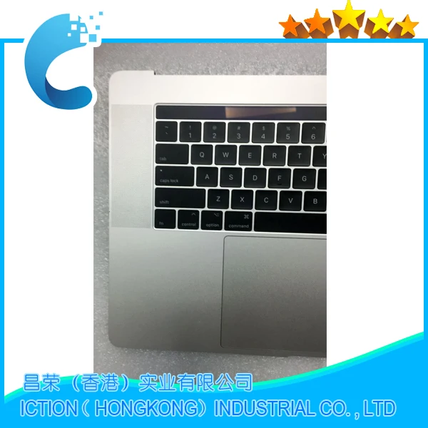 Original A1707 TopCases For Macbook Pro Retina 15&quot Palmrest Top case US keyboard+Trackpad+touchbar Silver Color | Компьютеры и