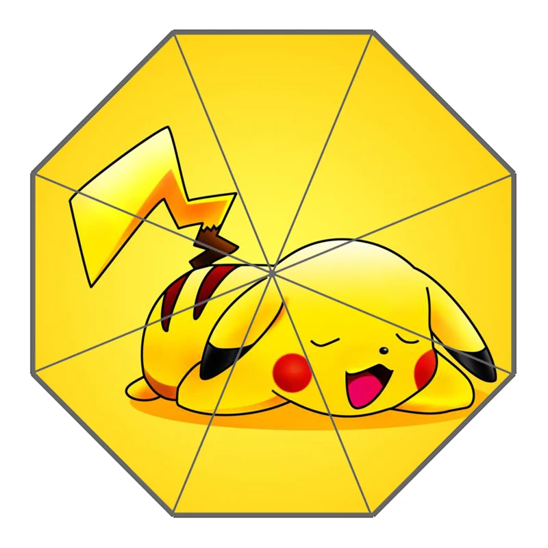 24 P# Pikachu Pokemon Зонт с индивидуальным принтом складной зонт от солнца и дождя для путешествий неавтоматический декоративный зонт высокого качества - Цвет: 24
