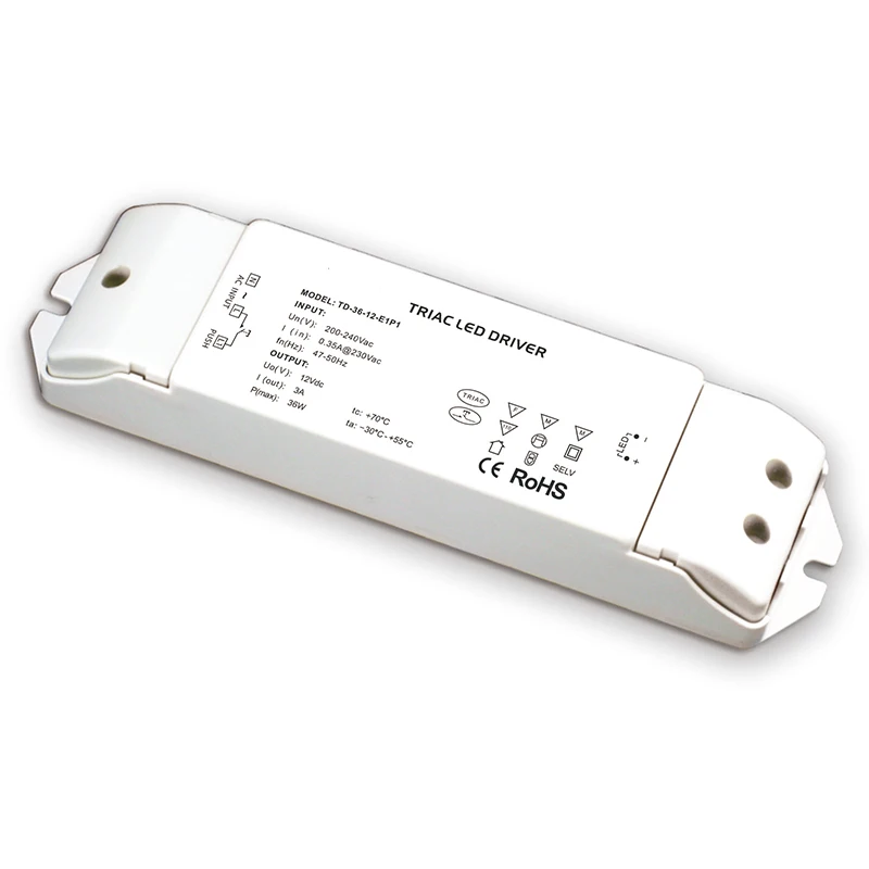 Новый светодиодный Triac диммирующий Драйвер постоянного напряжения AC200 240V вход 36