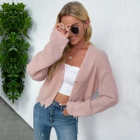 2021 women sweater cardigan winter solid cashmere top casual cardigans chic korean fashion winter knit jacket sueters mujer