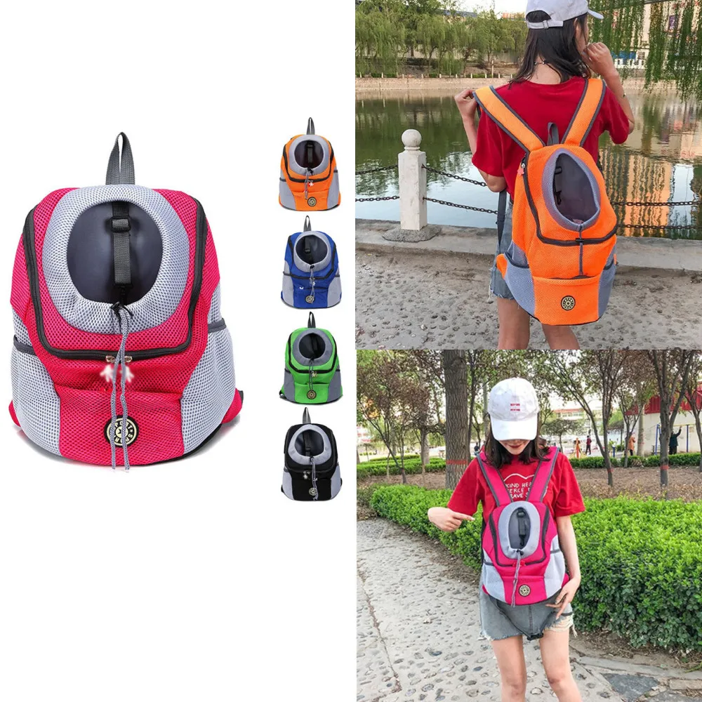 

Pet Backpack Carrier For Cats Dogs Travel Dog Bag Carrying For Animals Out Double Shoulder Portable Travel Backpack