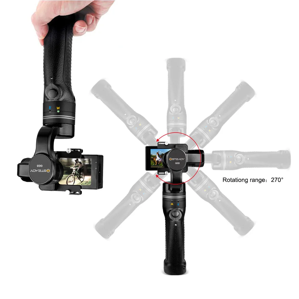 3 оси аксессуары противоударный Открытый путешествия Гибкий ручной Gimbal