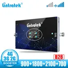 Lintratek LTE B28 700 900 1800 2100 сотовый усилитель 4 диапазона 2G 3G 4G усилитель сигнала повторитель для смартфона GSM DCS UMTS