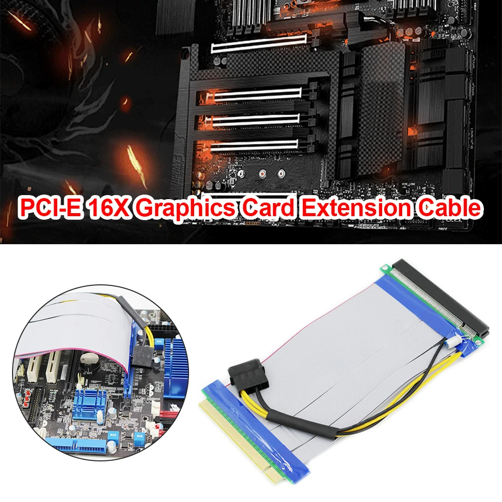 PCIe 16X PCI Express PCI-E до Райзер-расширитель адаптер расширения карты УДЛИНИТЕЛЬ шнур