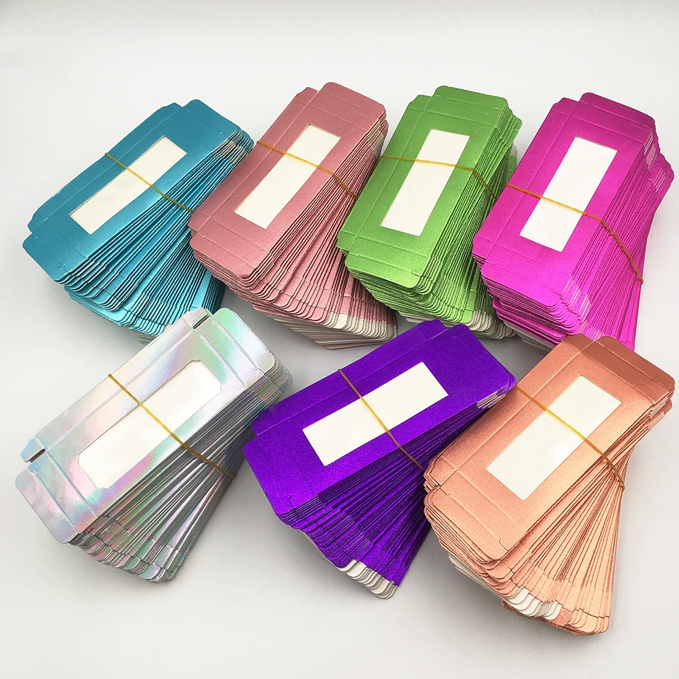 20/30/50 шт. коробка для ресниц упаковка оптом пустые бумажные Чехлы 7 цветов