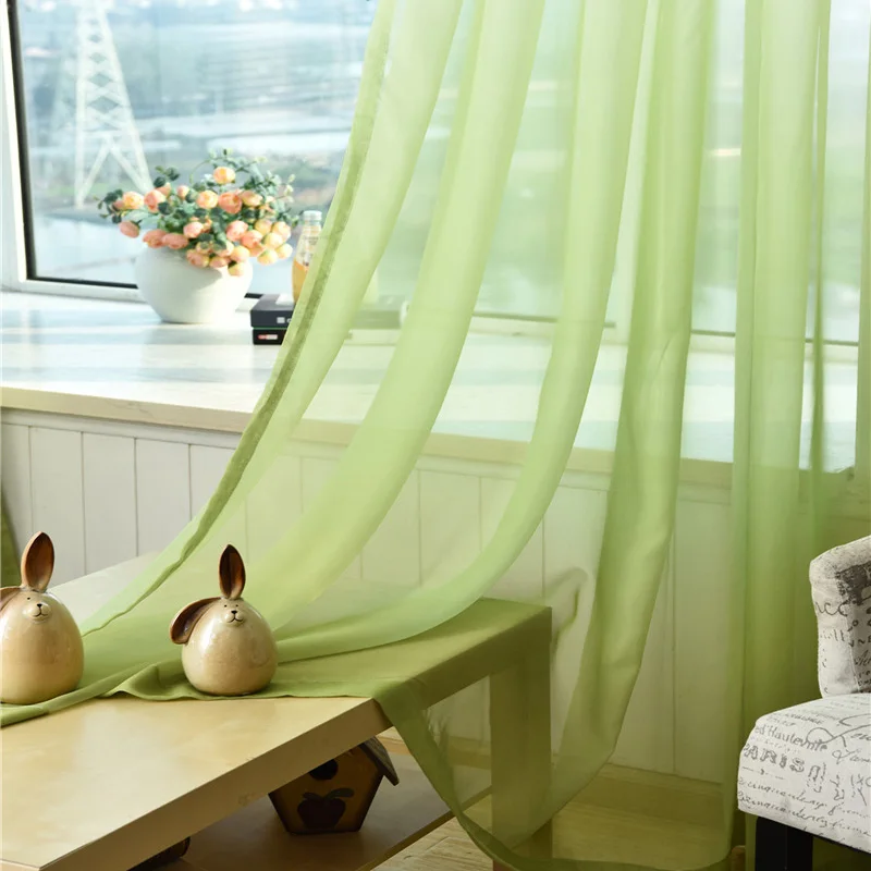 Color 3 Tulle Шторы с градиентным рисунком, вуаль, серое окно, современные, для гостиной, занавески, тюль, отвесная ткань, Rideaux Cortinas WP185-50 - Цвет: Color 3 Tulle