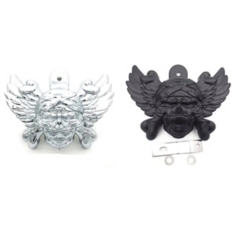 

Black Winged Skull Eagle Horn Cover Motorcycle For Harley V-Road Street Glide EFI FLHXI Cowbell
