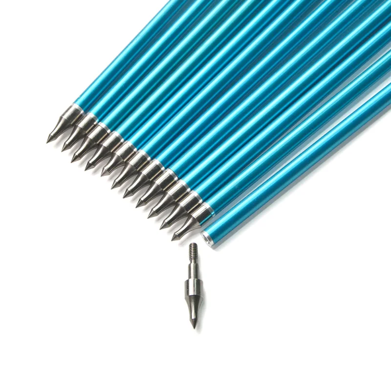 6/12/24pcs Archery Arrow 8mm Aluminum 30&quot Hunting Arrows Spine 300 for compound Recurve Bow Practice | Спорт и развлечения