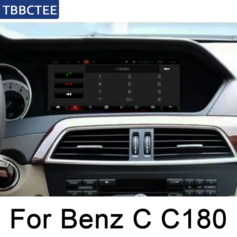 Для Mercedes Benz C Class C180 2011 ~ 2014 Автомобильная система Android 1080P IPS ЖК экран Автомобильный