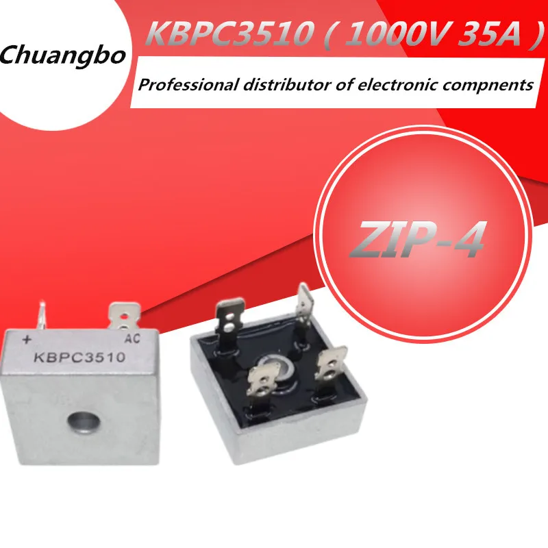 2 шт./лот KBPC3510(1000 в 35 а) KBPC3510 выпрямитель диодного моста Новый KBPC3510