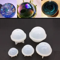 9pcs round spherical silicone mold jewelry making diy ball epoxy resin molds kit