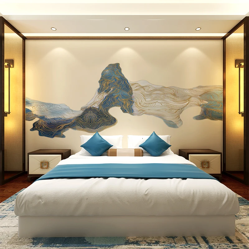 Китайская чернильная пейзажная живопись фон для телевизора настенная гостиной