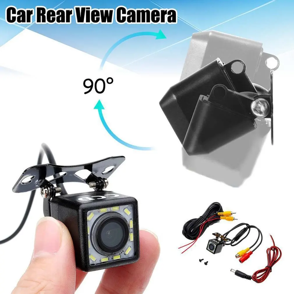 

Car Rear View Camera Universal 12 LED Night Vision Backup Parking Reverse Camera Waterproof 170 Wide Angle Color Image