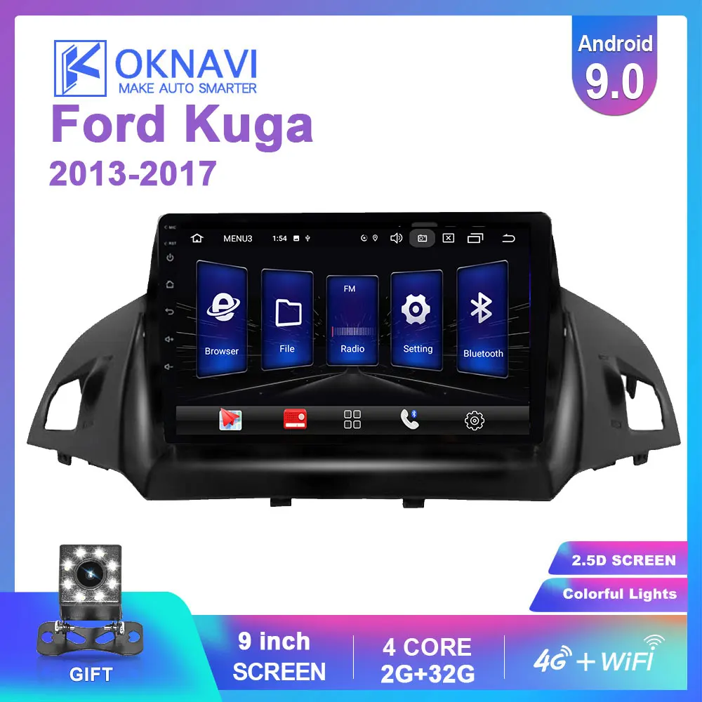 Автомобильная магнитола OKNAVI мультимедийный видеоплеер на Android 9 0 с &quotсенсорным