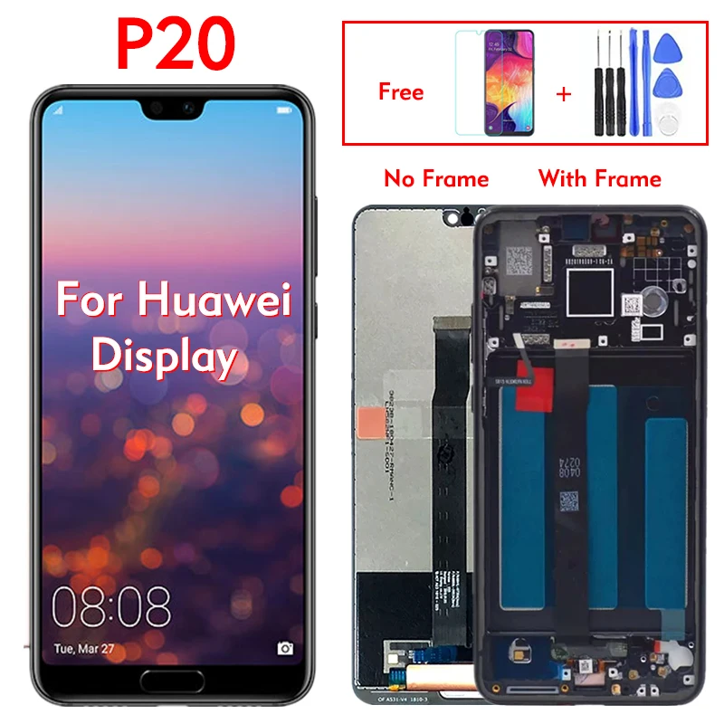 

For Huawei P20 2018 EML L29C L09C AL00 TL00 L29 L09 5.8" Inchs LCD Display With Touch Screen Digitizer Assembly With or No Frame