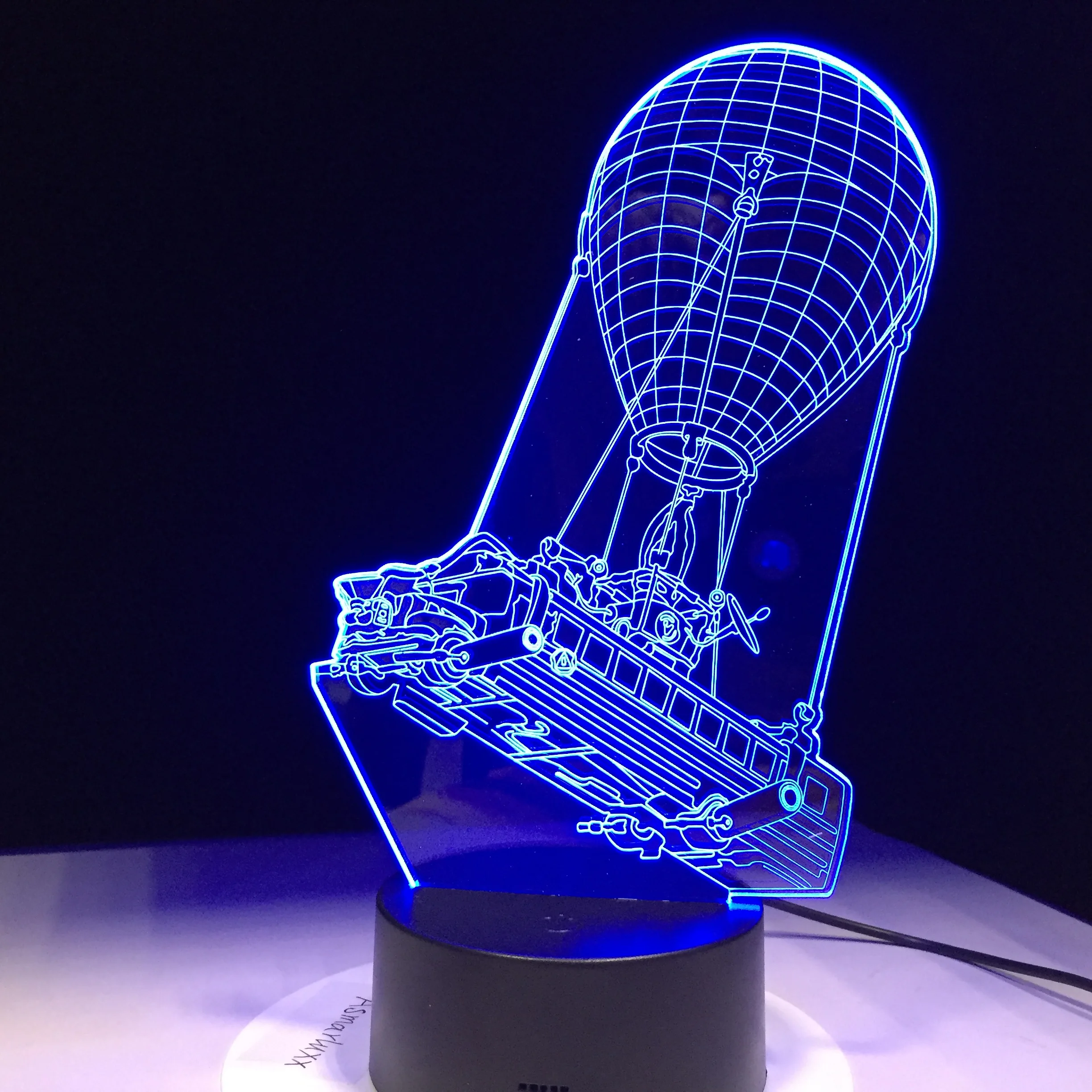 3D лампа с воздушным шаром 7 цветов светодиодная Ночная детская настольная