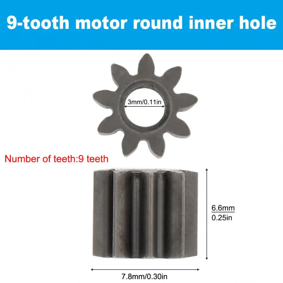 Motor Gear 1 Mod 9 Teeth Replaceable for RS550 10.8V / 12V 14.4V 16.8V 18V 21V DC | Обустройство дома