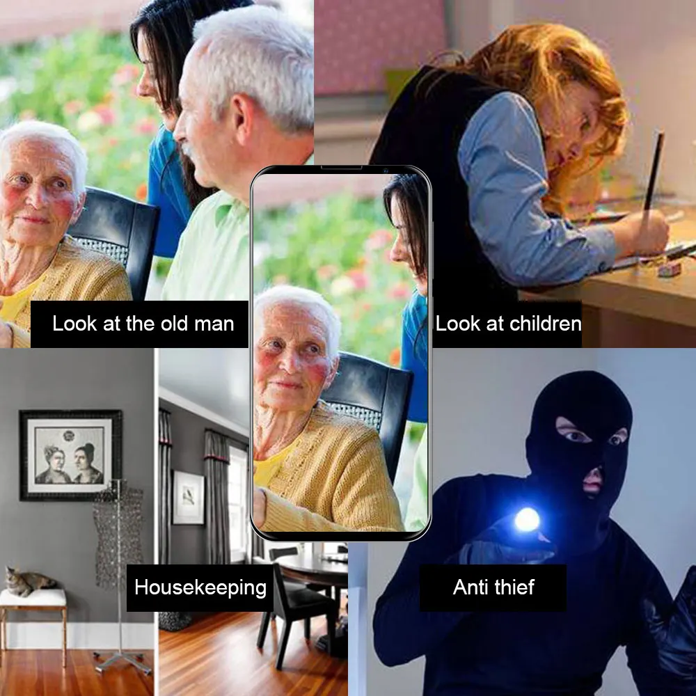 

camera 8MP 4K Baby Monitor Wireless Dome ip Camera two way audio with infrared AI auto track security pan-tilt Camera