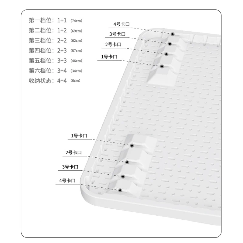 

Zokomart Height Adjustable Personal Folding Tables Laptop Table TV Tray Waterproof Durable Outdoor Portable Camping Picnic Desk