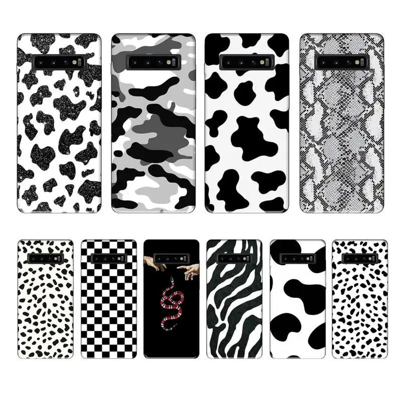 Чехол для funda galaxy S8 samsung S10 брендовый чехол с леопардовым принтом роскошный чехлы S9
