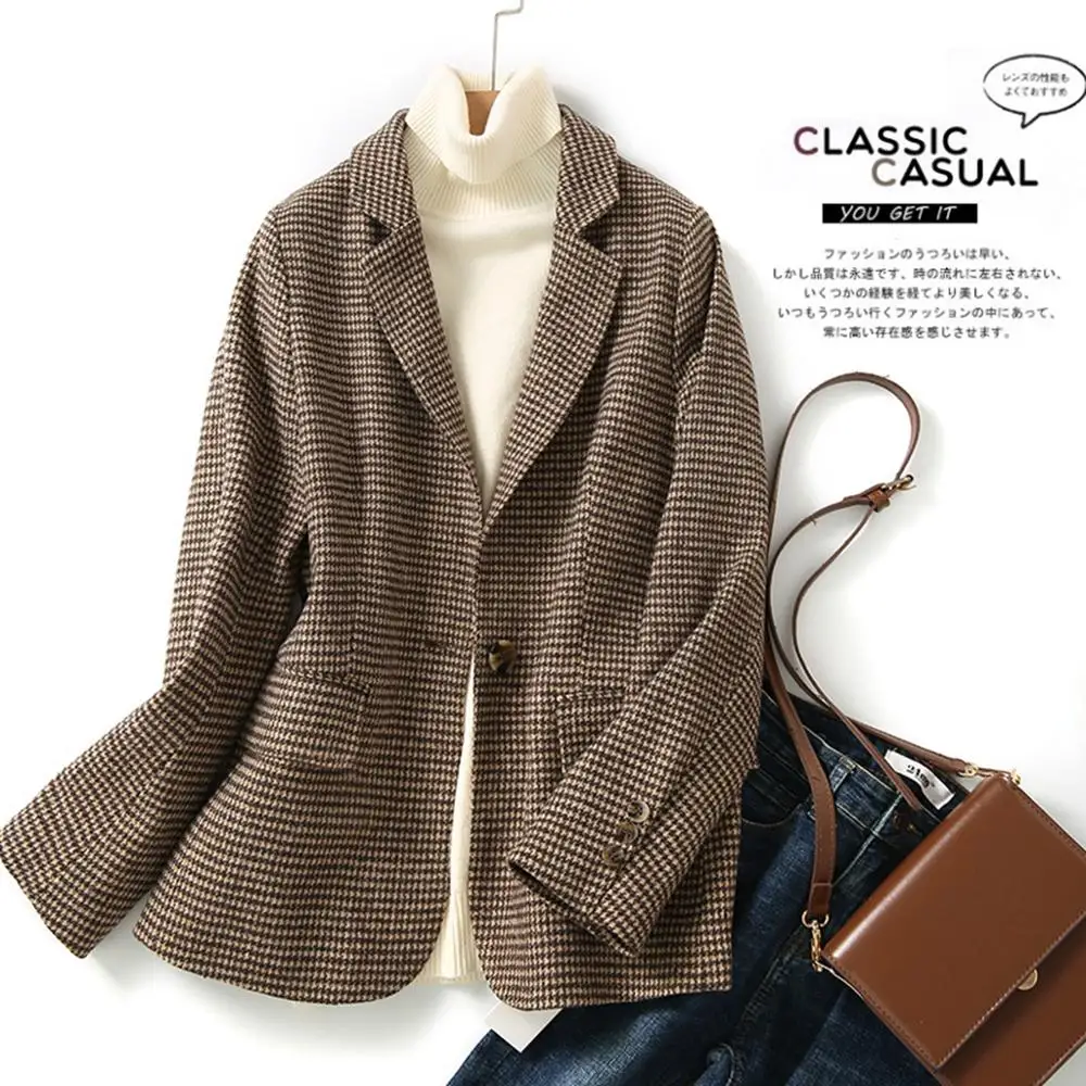 

New Woollen Women's Coat 2020 Autumn