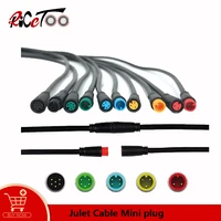 ricetoo julet mini waterproof cable electrical ebike 2 3 4 5 6 pin waterproof extension cable for light throttle ebrake display