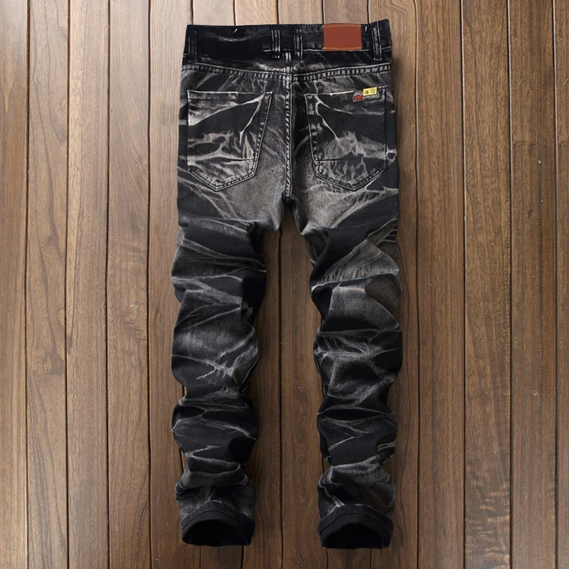 CYSINCOS мужские джинсовые брюки с вышитыми дырками 2018 модные новые повседневные
