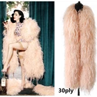 30-слойное перо страуса, сыворотки боа, шампанского, украшение для свадебной вечеринки, перо для поделок, 2-метровое декоративное перо