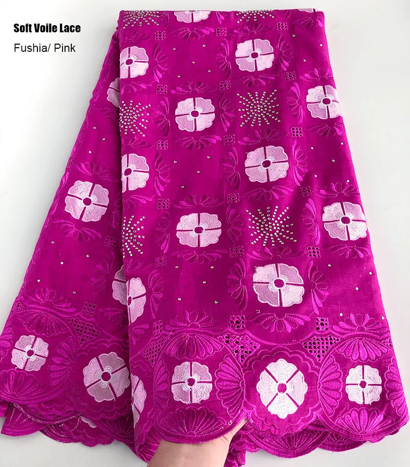 Африканская швейцарская кружевная вуаль нигерийский хлопок 100% швейная ткань