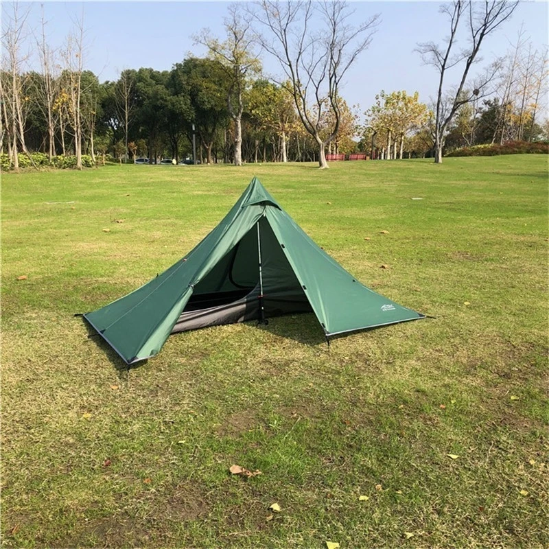 Waterproof Camping Tents Ultralight Double Tiers Rodless Pyramid Tent Single One Person 4 Season All Weather for Hunting Hiking |