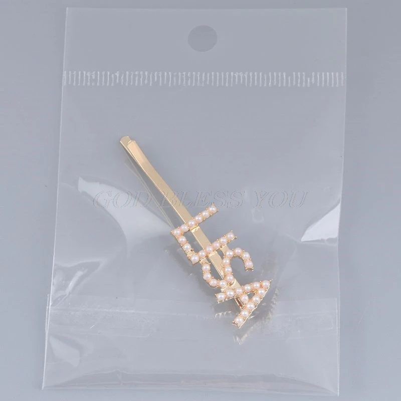 Женские металлические буквы Bobby Pins Kpop имя членов имитация жемчужины, горный хрусталь для волос зажим для поддержки болельщиков декоративные заколки