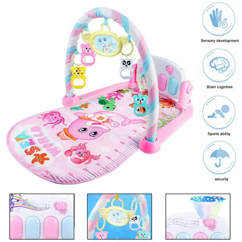 Игровые коврики детское одеяло для ног спортзала 3 в 1 фитнеса музыки