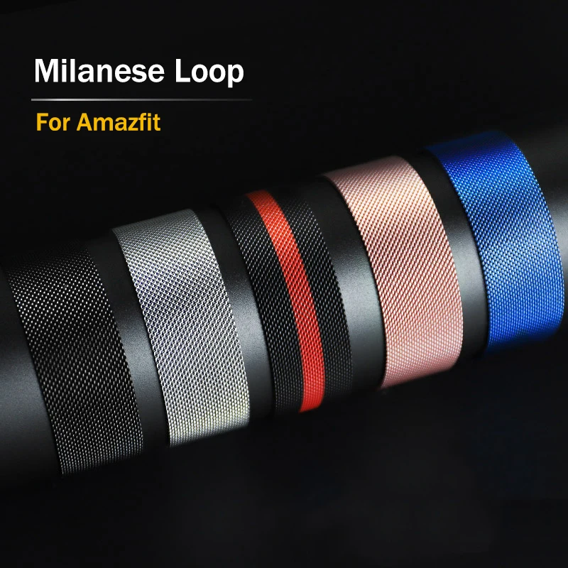 Магнитная Петля для Amazfit GTS 3 2 Bip 2e ремешок GTS2 Mini GTR 42/47 мм 20 22 Браслет samsung galaxy watch