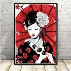 Алмазная 5d картина сделай сам, Японская женщина, вышивка крестиком гейши, квадратная круглая Алмазная вышивка 5d, домашний декор