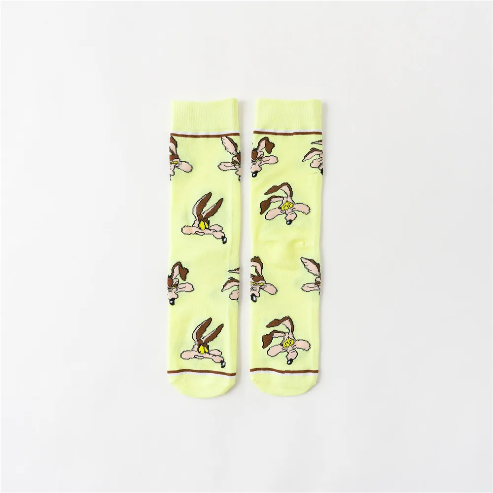11 1 Pair funny animal unisex socks Casual Cartoon Cat socks Marvel socks Iron Man Captain America men socks Happy Funny women Sock - Цвет: 11