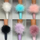 5 шт.лот 2021 Горячие ногти магнитные пухлые помы украшения 2,7*2,7 милые плюшевые помпоны лак для маникюра Подвески съемный орнамент 56-79