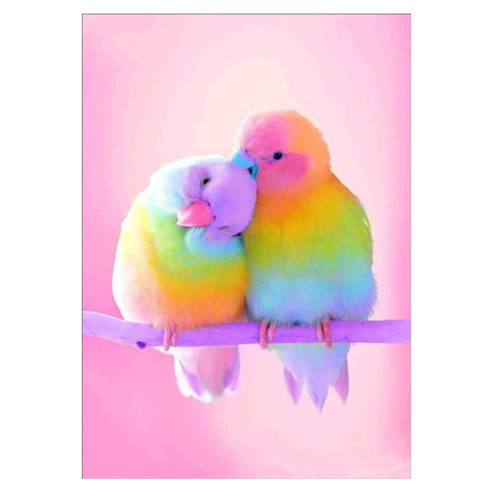 Полностью круглая алмазная живопись животные птица 5D вышивка сделай сам мозаика