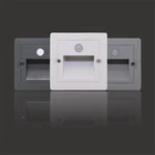 Уличные Настенные светильники SANDIY, встраиваемый светильник для лестницы, Ночной светильник с пассивным ИК датчиком движения, угловая лампа для коридора, патио, крыльца