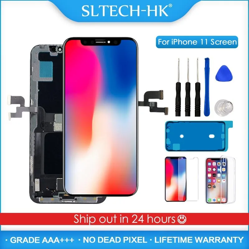 ЖК дисплей с 3D сенсорным экраном AAA +++ для iPhone 11 Замена Pro Max OLED в сборе True Tone без