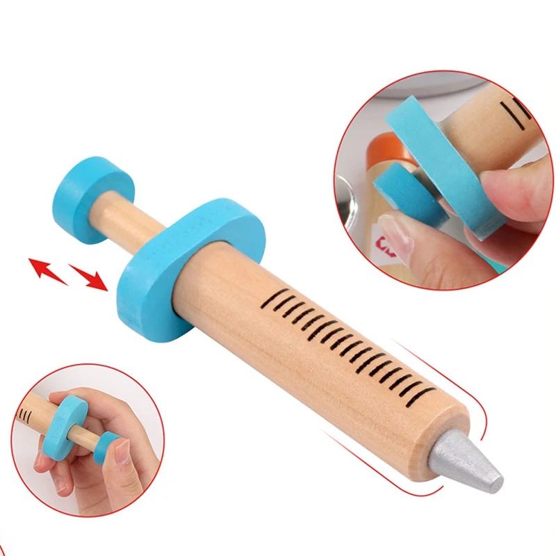 

Wooden Pretend Play Toys Dentist Set Simulation Teeth Check Toy Game for Children Toddler Kids Kit