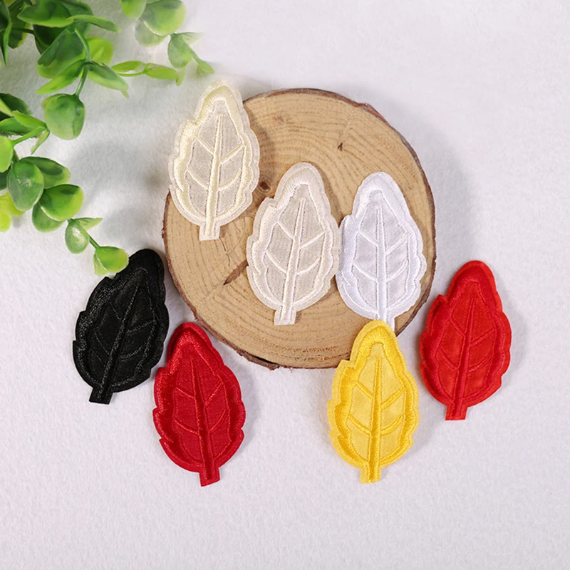 1 шт. изящная вышивка с листьями приклеивающиеся нашивки для одежды аппликация