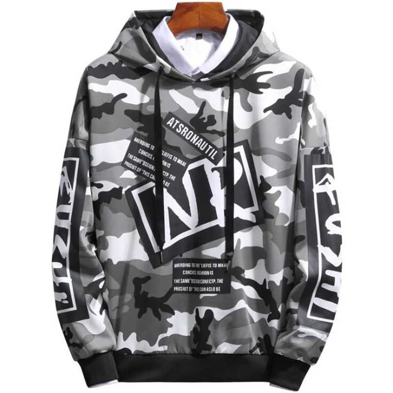 

New Camouflage Men Hoodies Hip Hop Streetwear Print Sweatshirts Skateboard Men/Woman Pullover Hoodies Male Hooded Sweatshirts