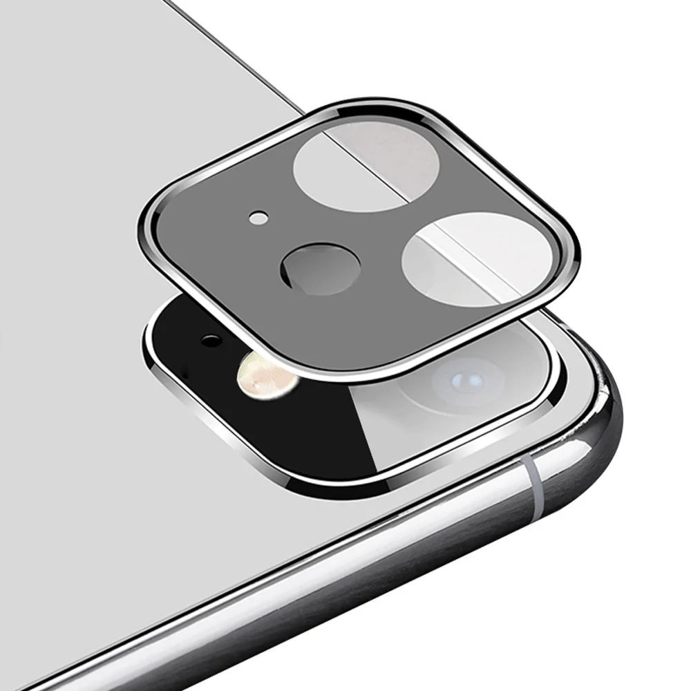 Для iPhone 11 6,1 дюйма Защитная металлическая рамка Полное покрытие стекло сотовый телефон объектив экран Защита от царапин
