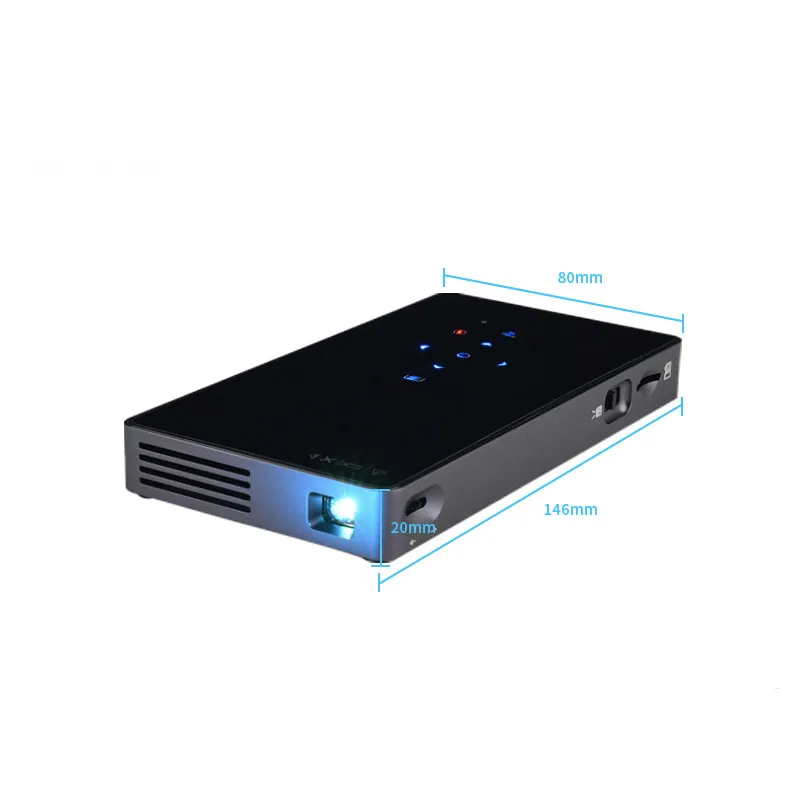 2021 P8 DLP мини портативный проектор Android 9 0 домашний кинотеатр 4K WiFi Bluetooth Miracast Airplay 1080P