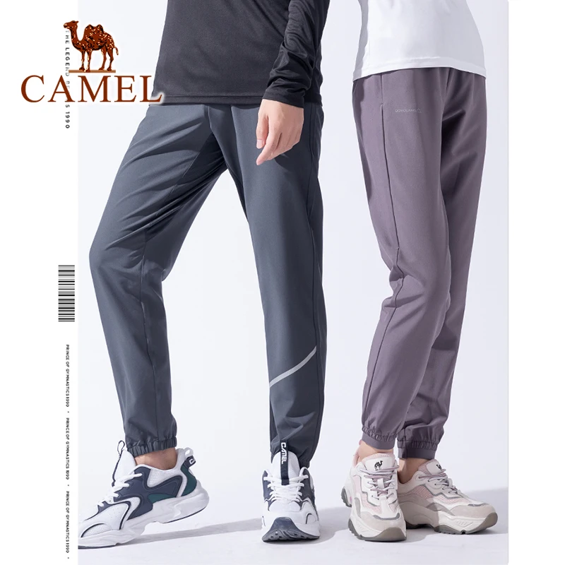 

CAMEL Official Original Summer Women Men Quick-drying Sports Pants Men's Trousers Loose Running Pants Casual Pants Fitness Pants
