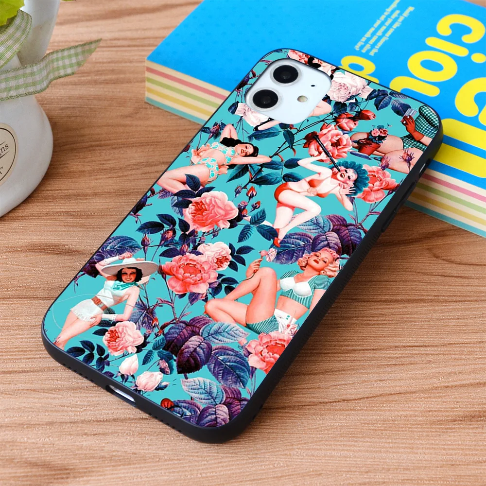 

Мягкий чехол из ТПУ с цветочным рисунком для iPhone