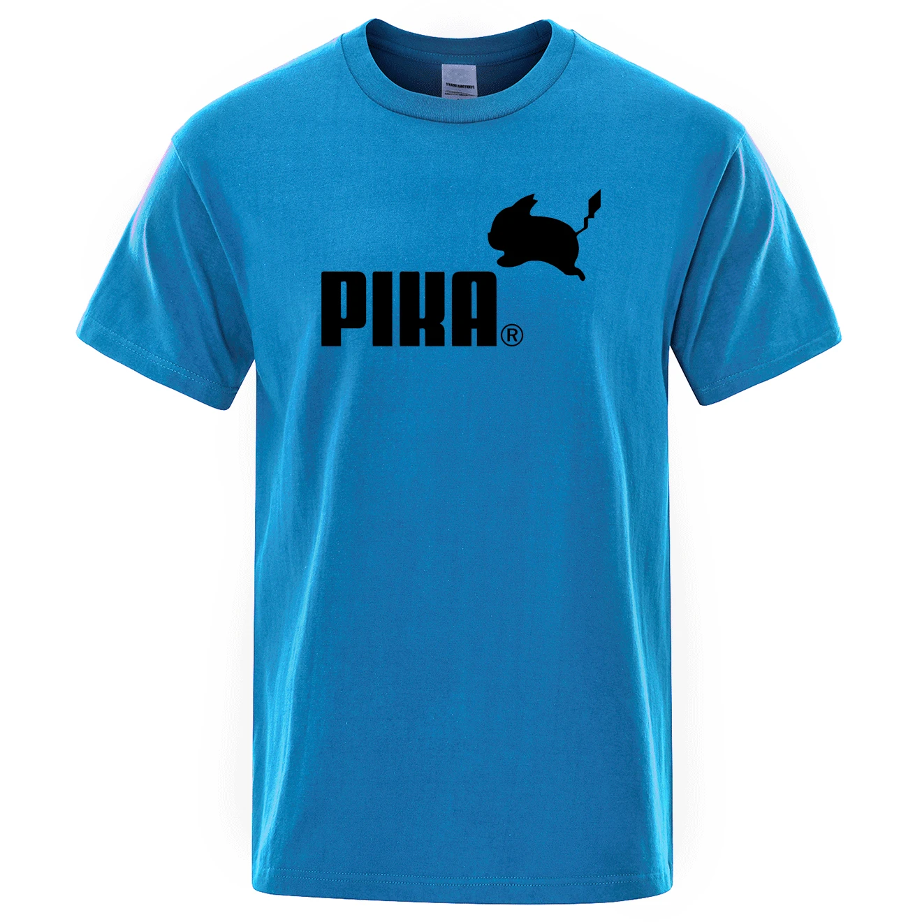 Летняя новая футболка Pika, мужские футболки с японским Аниме Покемон, футболки с Пикачу для мальчиков, хлопковая футболка с коротким рукавом, мужские повседневные футболки, топы